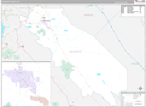 San Benito Wall Map Premium Style